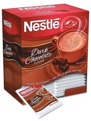 Nestle Hot Cocoa Chocolate Packets. Hot Cocoa Mix. Rich Chocolate Flavor. Made with Real Cocoa. 50 Count (0.71 Oz each). 35.5 Oz