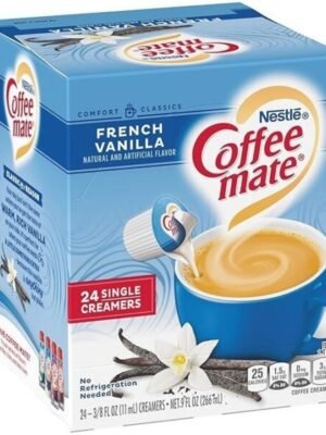 Nestle Coffee Mate Coffee Creamer Liquid Singles. French Vanilla. 24 Count (Pack of 4)